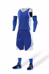 ชุดบาสเก็ตบอลคุณภาพสูงสำหรับเยาวชน ชุดทีมบาสเก็ตบอล ชุดกีฬาบาสเก็ตบอล - Product Image 6