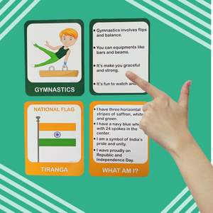 Tarjetas de Memoria de Papel KiDOGEN, Símbolos Nacionales y Deportivos, Juguete Educativo de Aprendizaje Cognitivo para Niños de 2-3 y 4-6 Años - Product Image 4