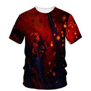 เสื้อยืดโพลีเอสเตอร์ 100% ขายส่ง OEM สัมผัสนุ่มเหมือนผ้าฝ้าย เสื้อยืดสำหรับงานซับลิเมชั่น พิมพ์ลายตามสั่ง เสื้อยืดสีขาวเปล่าสำหรับงานซับลิเมชั่น - Product Image 2