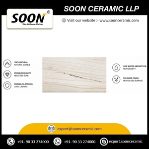 SOON CERAMIC Prix direct usine, grande dalle de marbre INDIAN LASA polie, design moderne et écologique 3D pour murs et sols de salon - Product Image 6