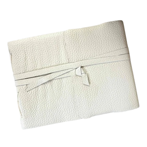Carnet en cuir ivoire A5 paysage, livre de dessin en papier de coton fait main, carnet de croquis en cuir, cadeau artistique pour artistes - Product Image 2