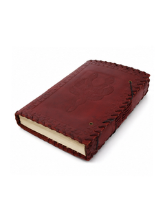 Diario de Cuero Repujado Hecho a Mano, Cuaderno de Cuero Premium con Acabado Antiguo Marrón, Encuadernado Térmico para Escribir, Dibujar y Uso Profesional - Product Image 5