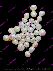Perles de culture d'eau douce baroques blanches authentiques, cabochons naturels en vrac, toutes formes et tailles, pierres pour la fabrication de bijoux FAIJAN GEMS - Product Image 4