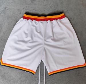 <b>Cool</b> Casual Men's <b>Shorts</b> Elastic Waistband Drawstring Closure Zipper Pockets Quick Dry Breathable 100% Polyester Worsted Fabric - Product Image 4