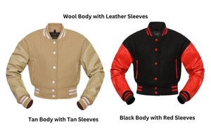 Veste universitaire rouge et blanche unisexe, style preppy, vêtement d'hiver, coupe classique, col rabattu, fermeture boutonnée, couleur unie, polyester - Product Image 6