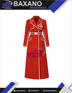 Delta |   Sigma |   Abrigo de Lana de Alta Calidad para Mujer, Estilo Trench con Cinturón, Maxi Abrigo de Lana Varsity, para Miembros de la Hermandad Theta DST - Product Image 4