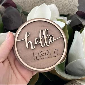 Marqueurs en bois super mignons pour compter le mois de naissance de votre bébé artisanat en bois bon marché pour compter la date de naissance ou l'anniversaire de votre bébé. - Product Image 1