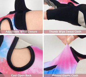 Gants de cyclisme demi-doigts personnalisés de haute qualité avec logo, respirants, rembourrés en cuir, pour la course sur route, antidérapants et légers - Product Image 3