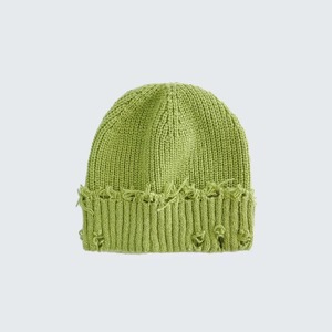Gorro de Punto Desgastado con Logotipo Personalizado, 100% Acrílico, Gorro de Invierno para Viajes al Aire Libre, Esquí y Ciclismo - Product Image 2