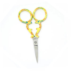 กรรไกรปักผ้าอุตสาหกรรมคุณภาพสูง ใบมีดสแตนเลส ปลายแหลม ด้ามจับเคลือบกระดาษ คมกริบ สวยงาม ใช้ในบ้านได้ - Product Image 5