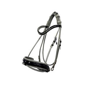 Brida doble Weymouth en cuero patentado producto de caballo de alta calidad - Product Image 5