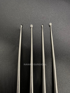 Cureta Ósea Volkmann de 23 cm y 0,2 mm, Cureta Ortopédica Quirúrgica de Acero Inoxidable, Instrumento Médico - Product Image 2