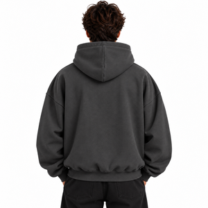 Sudadera con Capucha Premium Casual de Corte Holgado, Mangas Largas y Bolsillo Frontal Tipo Canguro para Distribución al por Mayor - Product Image 4