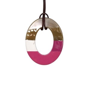Colgante de Cuerno de Búfalo Hecho a Mano, Ecológico, con Recubrimiento de Laca, Estilo Moderno, Forma Ovalada, Joyería Unisex para Mujer, DTJ DHP-788 - Product Image 4