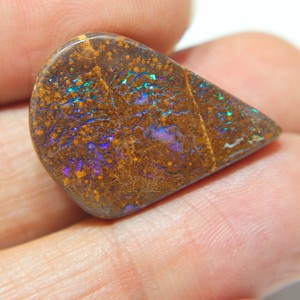 Ópalo de Boulder Australiano Natural Genuino, Cabujón de Ópalo Sólido, Ópalo de Fuego de Boulder Australiano Suelto para Fabricación de Joyas, Gema - Product Image 2