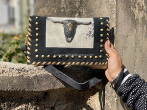 Sacs à main en fourrure métallique de vente chaude sac à provisions sacs décontractés cheveux sur sac à main en cuir de fourrure - Product Image 4