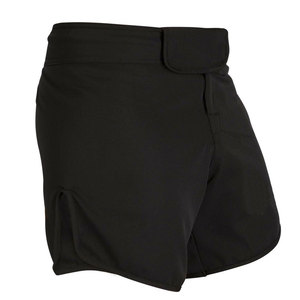 Shorts pour hommes noirs à taille haute, élastiques, à séchage rapide, avec poches, style décontracté, longueur courte, tissu tissé - Product Image 6