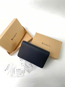 Cartera Larga Unisex Negra de Microfibra con Cierre, Bloqueo RFID, Impermeable, con Ranuras para Tarjetas y Monedero para Uso Diario - Product Image 3