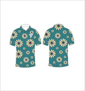 เสื้อโปโลผู้ชายลายดอกไม้ แขนสั้น ลำลอง ใส่สบาย ระบายอากาศดี แฟชั่นเสื้อยืดโปโล - Product Image 6