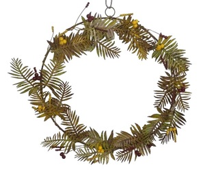 Guirlande décorative créative à suspendre pour la maison, bouquet de fleurs en métal, décorations de Noël, feuilles en métal faites à la main - Product Image 4