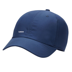 Blue 6-Panel Baseball Cap Adjustable Back Closure Unisex Casual Solid Color Twill Fabric Adult <b>Hat</b> - Product Image 1