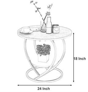 โต๊ะกาแฟสไตล์โมเดิร์นอุตสาหกรรม ทนทาน เป็นมิตรกับสิ่งแวดล้อม เหมาะสำหรับพื้นที่เชิงพาณิชย์ในร่ม พื้นที่นั่งเล่น มุมพักผ่อน และมุมบริการ - Product Image 2