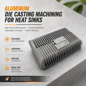 Usinage de pièces moulées sous pression en aluminium pour dissipateurs de chaleur - Product Image 3
