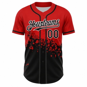 Dernier design de maillot de baseball pour hommes, vente en gros, 100% polyester, respirant, élégant, service OEM disponible, prix bas, personnalisable - Product Image 2