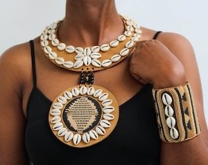 CRYSTAL CRAFT Wholesale Fashion Beads Jewelry Sets Costume African Colored Bohemian Tassel Rice Bead Necklace - Product Image 6