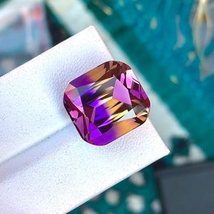 Ametrine Bolivienne Naturelle Facettée Bicolore Violet Jaune Pierre Précieuse de Qualité Supérieure pour la Fabrication de Bijoux - Product Image 1