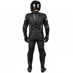 เสื้อแจ็คเก็ตวาร์ซิตี้สุดหรูสำหรับผู้ชาย – สไตล์เบสบอลแบบวิทยาลัย แขนหนัง สตรีทแวร์ บอมเบอร์ - Product Image 2