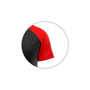 High Quality Men's Heavy <b>Weight</b> Cotton T-Shirt Oversized Black <b>Blank</b> Boxy Style O-Neck Wide Collar Breathable Customizable Front - Product Image 4