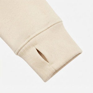 Sudadera de Hombre de Doble Color con Cierre de Cremallera de Cuarto, Logotipo Frontal, Mangas con Orificios para Pulgares, Bolsillo Lateral con Cremallera, Transpirable, 100% Algodón, Tejido de Felpa - Product Image 3
