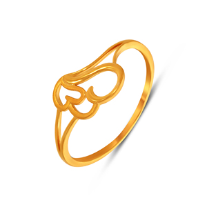 Anillo de Oro Sólido de 9K con Doble Corazón de Diseño para Mujer, Joyería Fina Minimalista Contemporánea, Fabricante de Joyería al por Mayor - Product Image 1