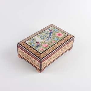 Handmade Modern Multi-purpose Bone Inlay Living Room Enamel Customized Sizes Elegant Home Decorative Box Enamel Coating /by UO - Product Image 1