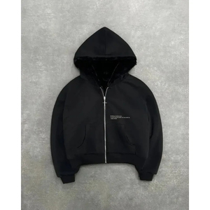 Sweat à capuche unisexe à imprimé léopard, fermeture éclair, molletonné, décontracté, automne, coupe classique, tricoté en polyester - Product Image 3