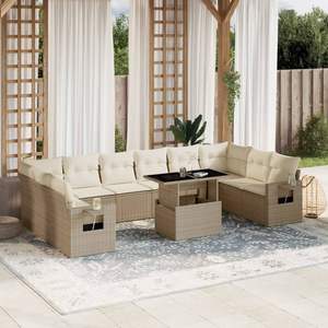 Set Divano da Giardino Beige - Product Image 1