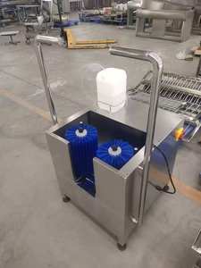 Équipement de nettoyage et de désinfection personnalisé pour semelles et tiges de bottes, <span class=keywords><strong>lave</strong></span>-bottes avec bassin de désinfection pour abattoirs et usines agroalimentaires - Product Image 6