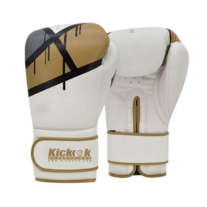 Durable Leather Boxing Gloves Hook Loop Closure for Gym <b>Practice</b> Fitness Workouts Comfortable Wrist Support Soft <b>Padding</b> - Product Image 1