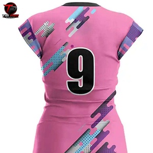 Conjunto de Camiseta y Pantalones Cortos de Voleibol para Mujer, Uniforme Deportivo de Poliéster Transpirable de Secado Rápido, Kit Personalizado para Equipo - Product Image 4