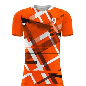 Conjunto de uniforme personalizado de manga corta de Color sólido, estilo único personalizado para hombres, camiseta de fútbol, camiseta de fútbol, cuello en V, manga corta - Product Image 3