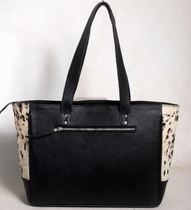Premium Luxury Cowhide Leather Tote Bag For Women Best Real <b>Fur</b> Shoulder Handbag Top Quality Western Style Cow Print Fashion - Product Image 3