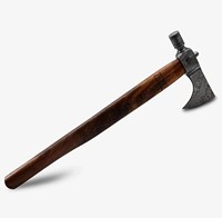 Hache Tomahawk en acier carbone forgé à la main, style Viking, hache barbue avec fourreau en cuir, manche en bois personnalisé OEM
