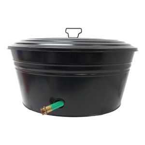 Nouveau support de rangement pour tuyau d'arrosage de jardin en fer de haute qualité avec finition patine rustique, taille et couleur personnalisables - Product Image 2