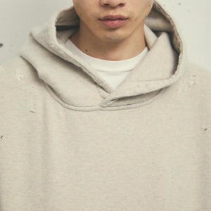 Fabricant OEM de sweats à capuche streetwear - Sweat à capuche personnalisé en coton surdimensionné, délavé à l'acide et à ourlet brut vieilli, style hip-hop - Product Image 6