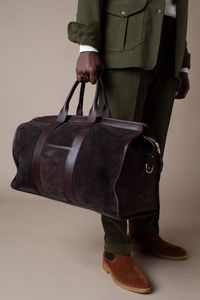 Bolso de Hombro Cruzado de Lujo de Piel Genuina y Ante Premium con Cierre de Cremallera, Venta al por Mayor, Logotipo Personalizado, Equipaje de Moda Grande - Product Image 2