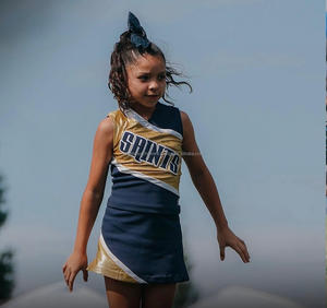 Wholesale Custom Youth Cheerleading Uniforms Printed <b>Sexy</b> <b>Cheers</b> <b>Leader</b> Costume on Polyester Fabric with Sublimation Technique - Product Image 4