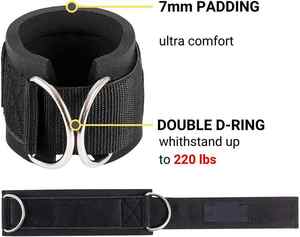 Sangles de soutien de cheville en néoprène antidérapantes et flexibles pour hommes et femmes, idéales pour la musculation, le fitness et les entraînements en salle de sport - Product Image 2