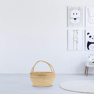 High Quality Bamboo <b>Wicker</b> Storage <b>Baskets</b> Environmentally Friendly <b>with</b> <b>Handles</b> Save Space-TRUNGHOA - Product Image 4