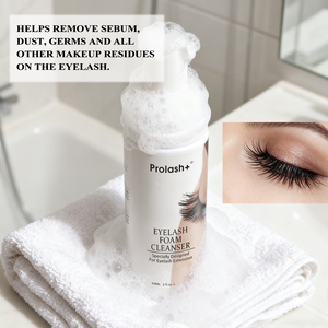 Mousse nettoyante pour cils, shampoing doux pour cils pour un nettoyage en profondeur des extensions de cils - Product Image 4